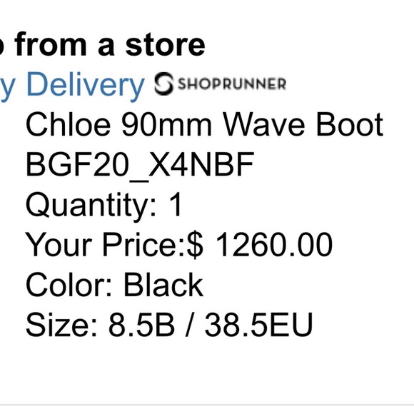 Chloe Black Leather Heeled Boots - Picture 8 of 8